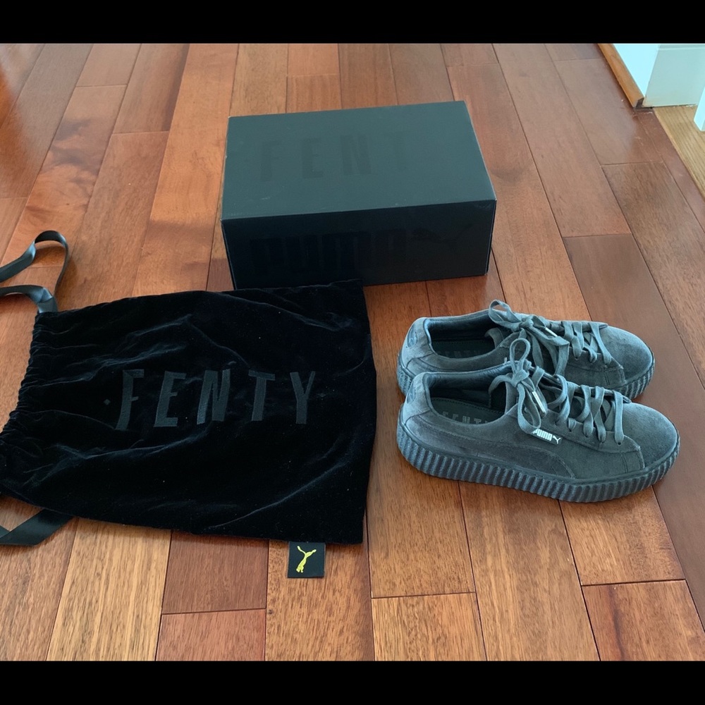 Fenty Puma Velvet Creepers - Glacier Gray